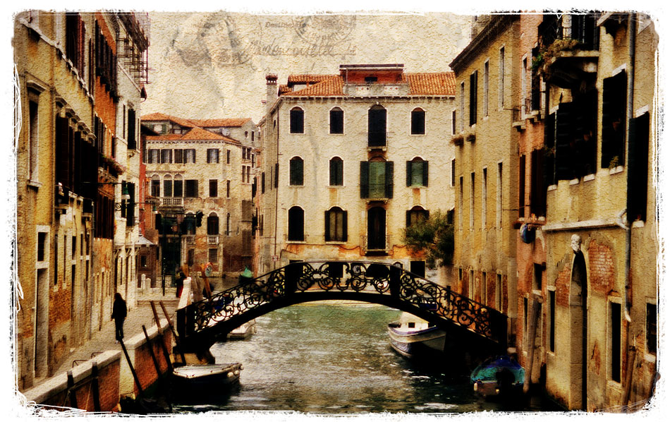 Venice, Italy 2 - Forgotten Postcard. I'm up to my old tricks again!