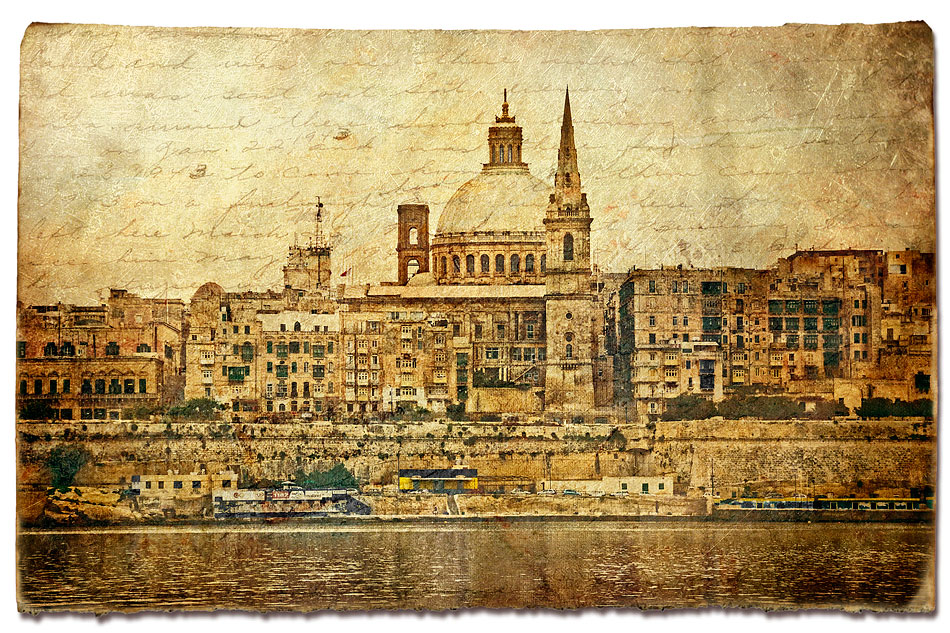 Valletta, Malta - Forgotten Postcard