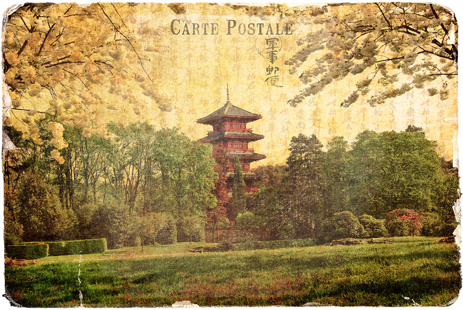 Japanese Tower, Belgium - Forgotten Postcard