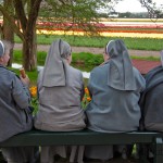 Nuns at Keukenhof Gardens
