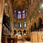 Interior of Notre Dame Cathedral, Paris