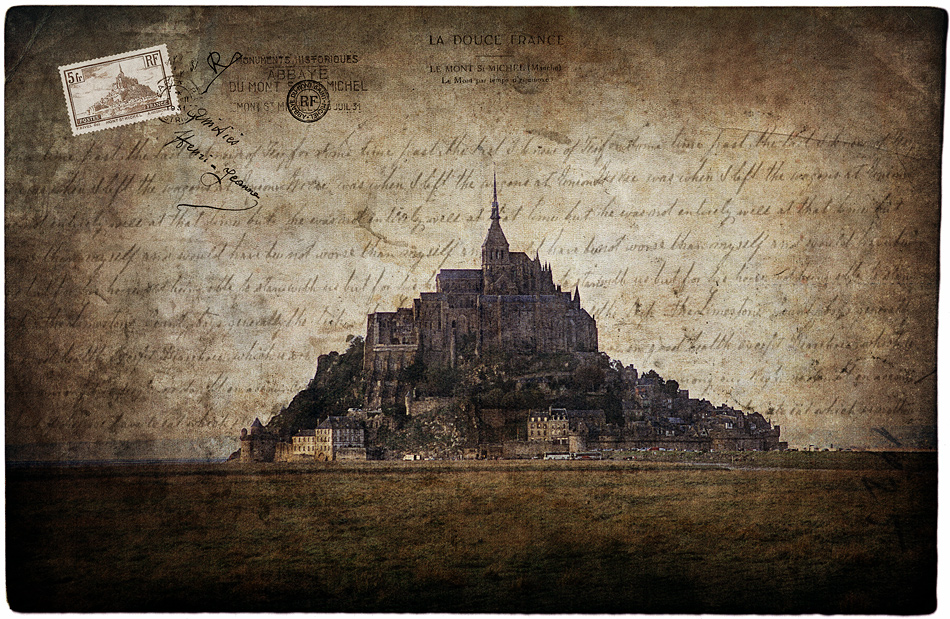 Mont Saint Michel, France - Forgotten Postcard