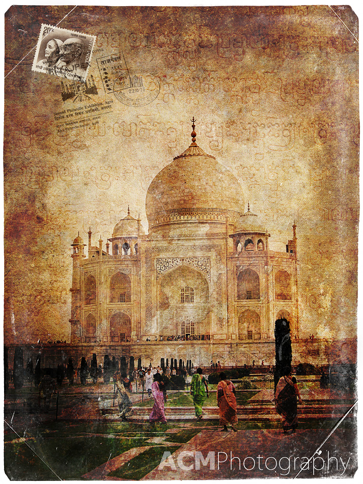 Forgotten Postcard - Taj Mahal, Agra, India