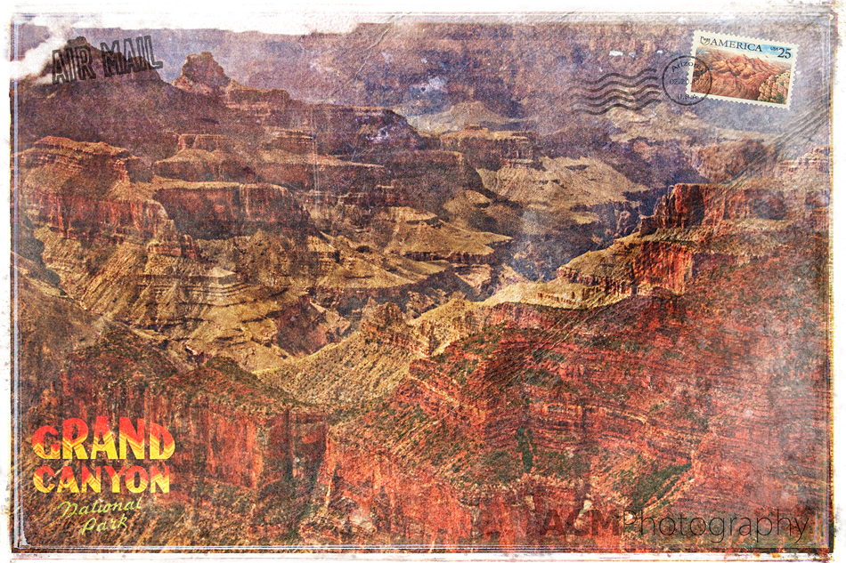 Grand Canyon Forgotten Postcard Digital Art