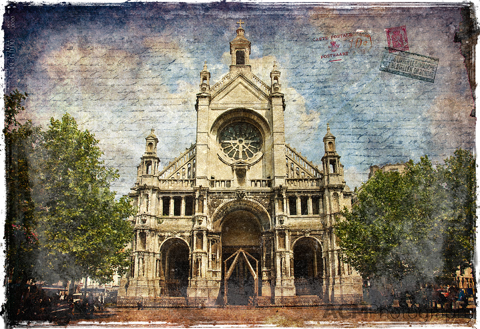 Sainte Catherine Church - Forgotten Postcard