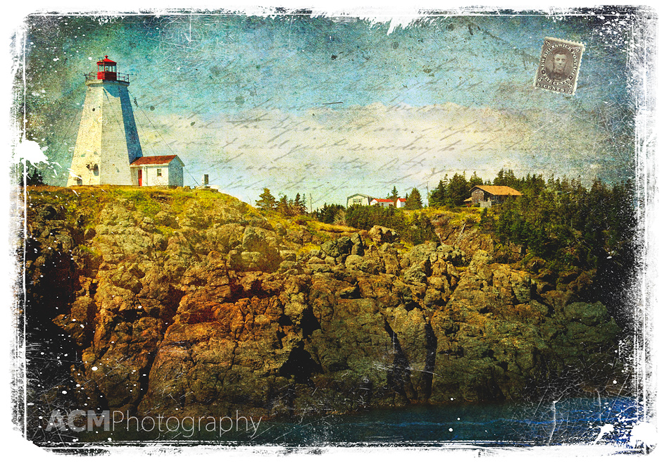 New Brunswick, Canada - Forgotten Postcard Digital Art collage