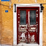 Greek door, Athens, Greece