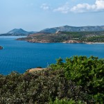 View from the Poseidon Temple at Cape Sounion, Greece