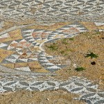 Detail of a mosaic floor, Athens, Greece