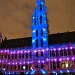 Elecrabel Nights Lightshow Grand Place, Brussels, Belgium