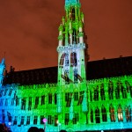 Elecrabel Nights Lightshow Grand Place, Brussels, Belgium