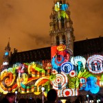 Elecrabel Nights Lightshow Grand Place, Brussels, Belgium